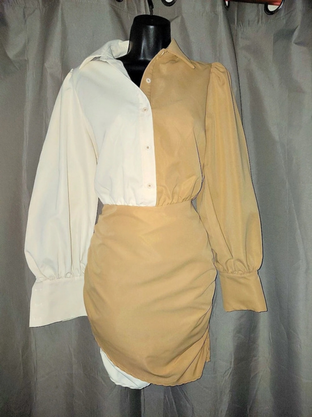 PrettyLittleThing Color Block Mini Dress Size 6 Like New